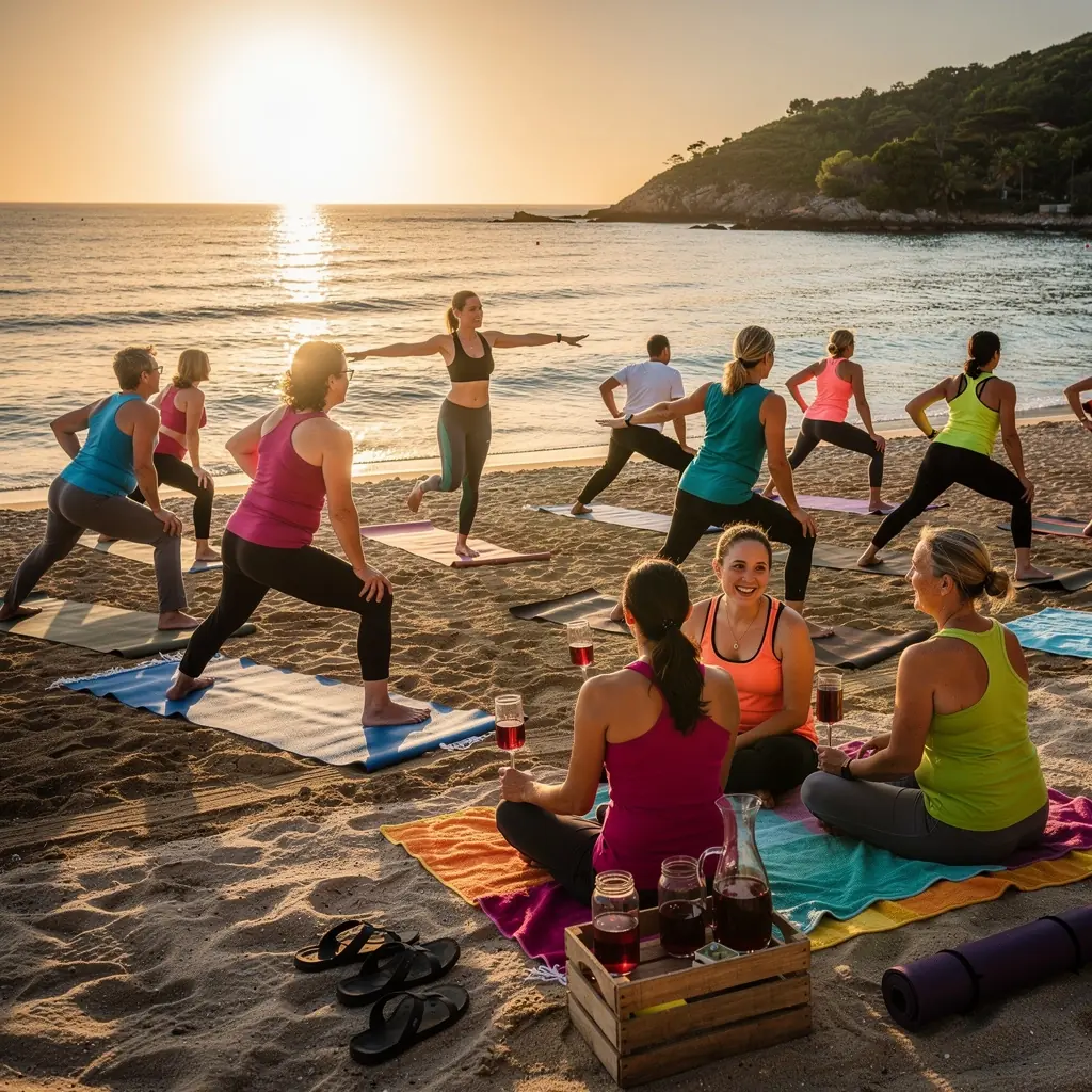 Osobe koje uživaju u čaju od cikle u opuštenom ambijentu.